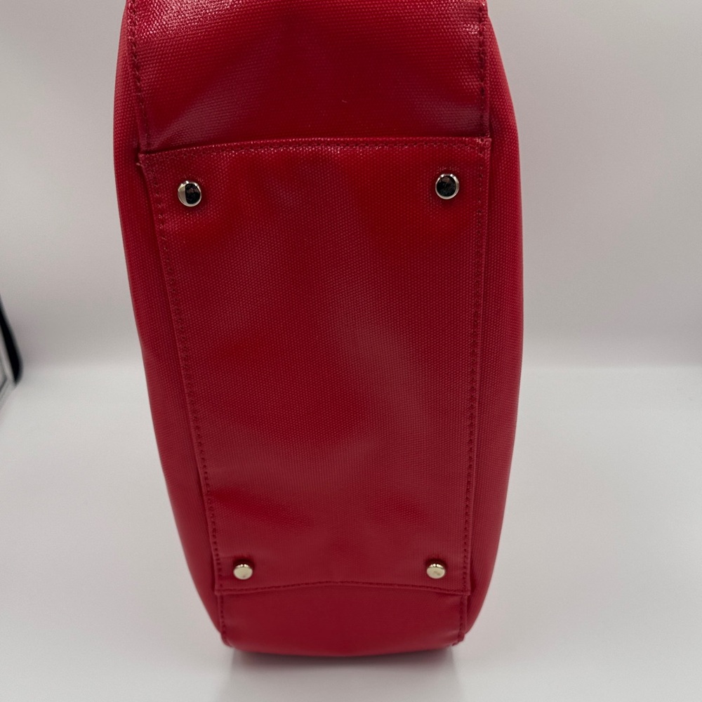 Kate Spade Red Tote with Cream Handles - Picture 7 of 11
